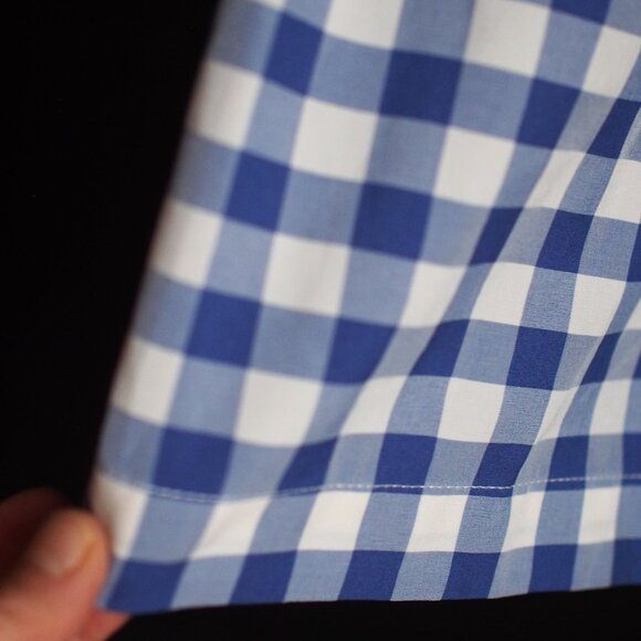 Icone | Sleeveless Blue & White Gingham Dress - Picture 7 of 7